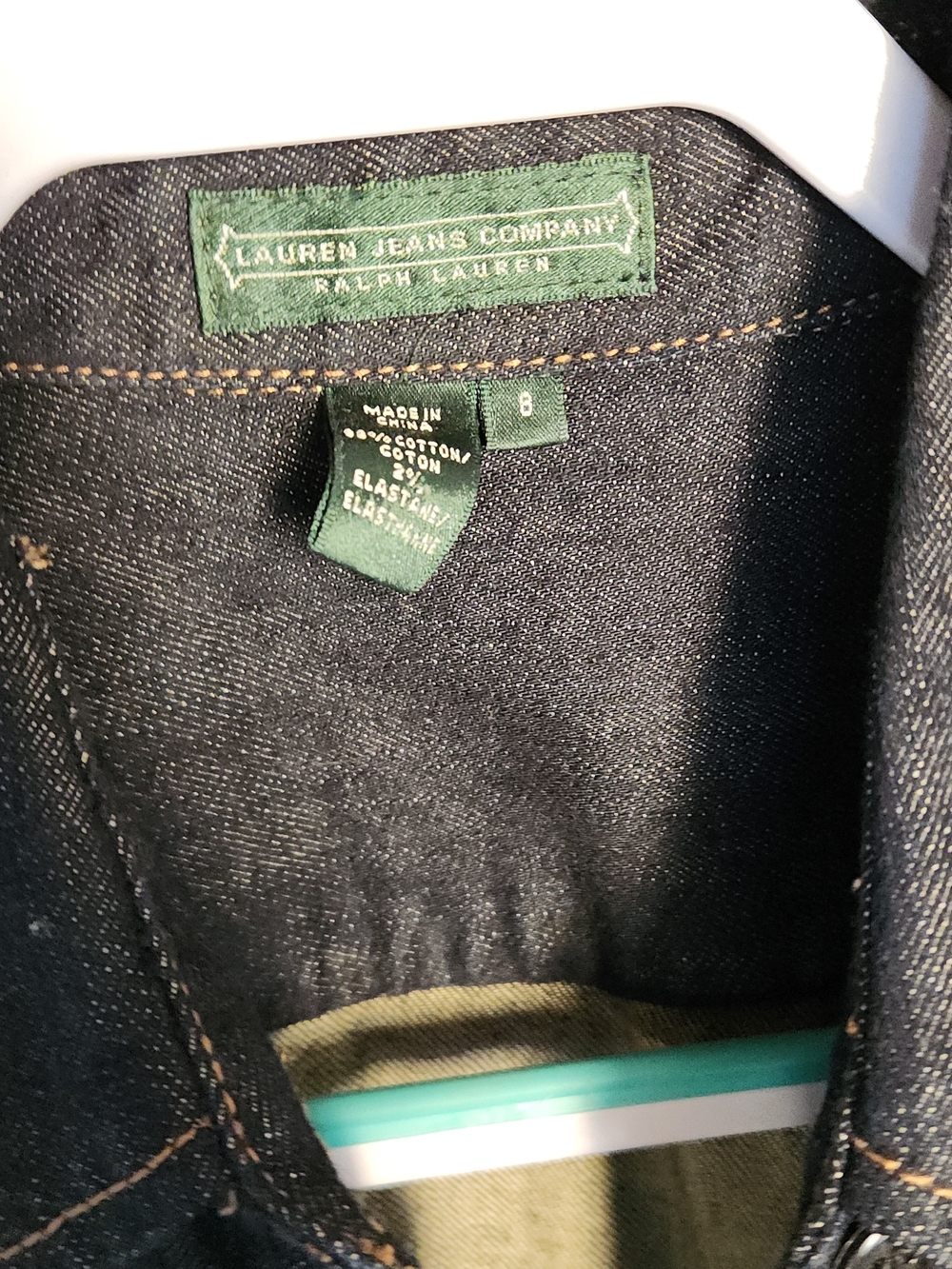 Classic Dark Blue Denim Shirt Dress with Belt - Picture 6 of 6